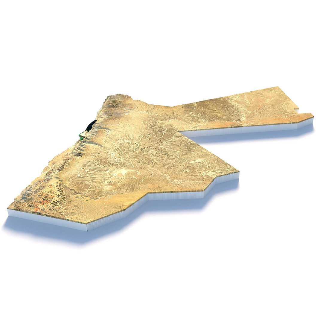 3D Model Jordan Terrain Map - TurboSquid 2336211