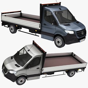 3D mercedes sprinter pickup model