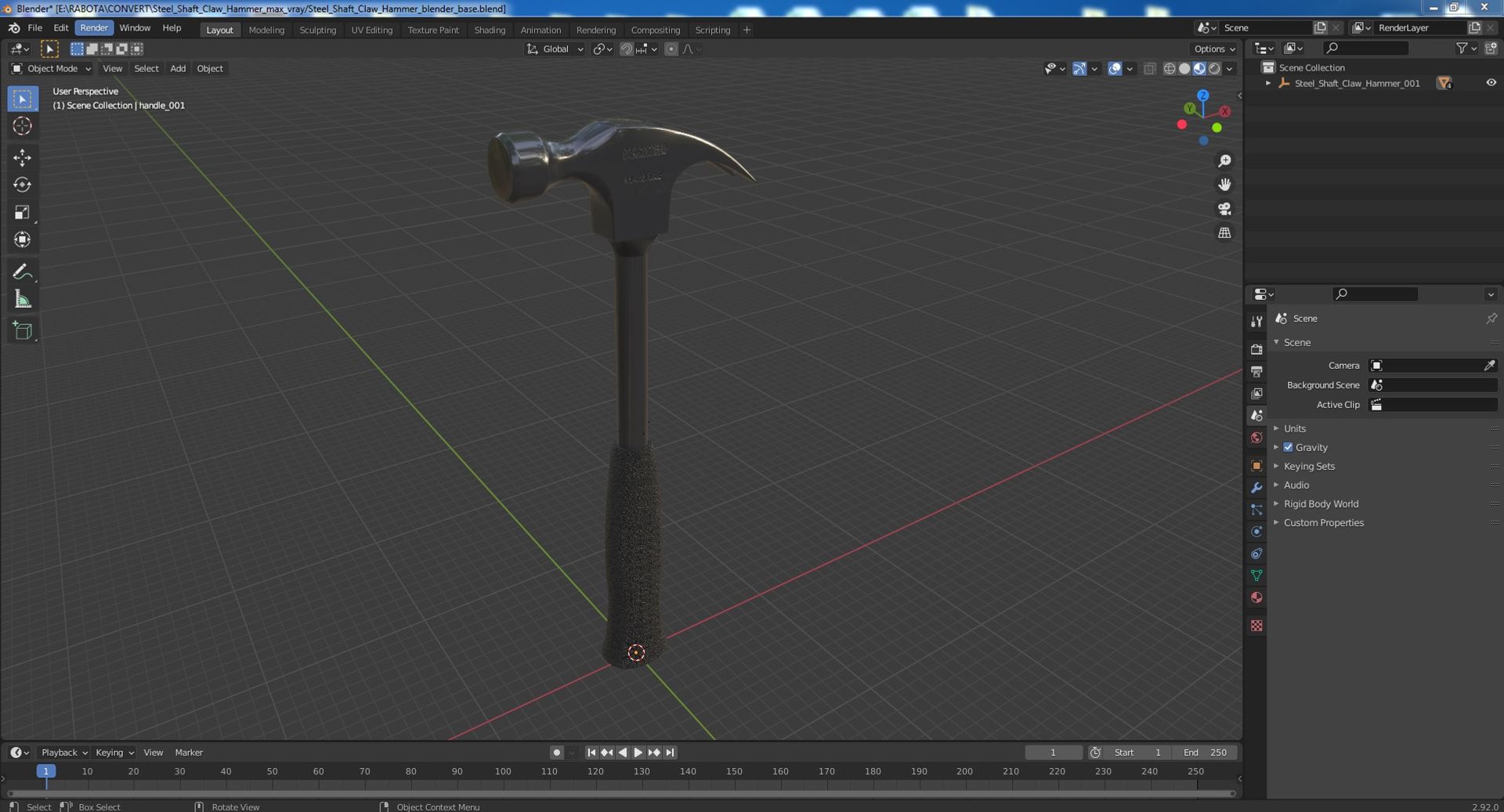 3D Steel Shaft Claw Hammer model https://p.turbosquid.com/ts-thumb/gR/QvzX6n/D4/steelshaftclawhammer3dsmodel018/jpg/1678691494/1920x1080/fit_q87/c5fda07a61c525b4cfb02882702ddeb8bdf1aea7/steelshaftclawhammer3dsmodel018.jpg