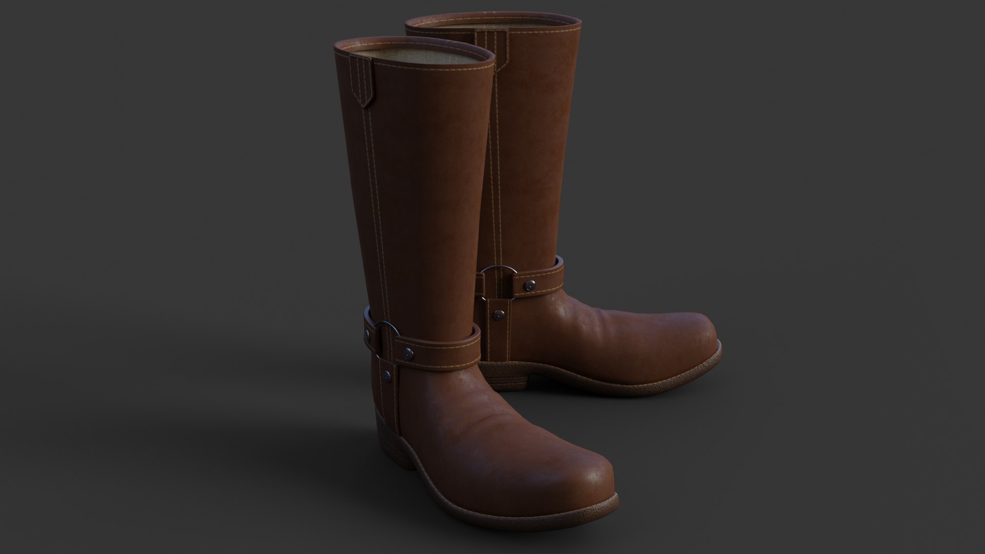 Cowboy Boots 3D Model - TurboSquid 2089063