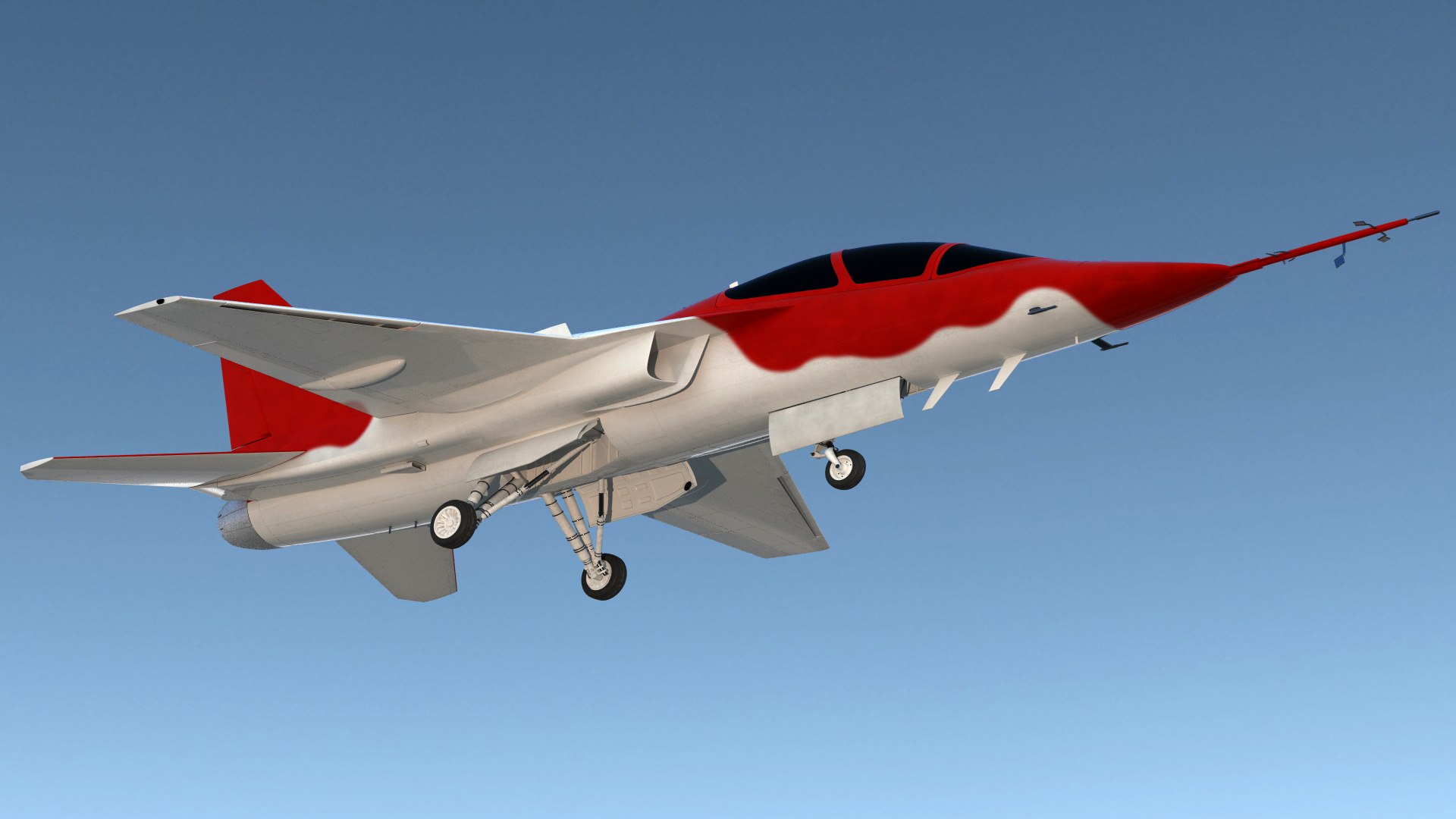 Military Trainer Aircraft Simple Interior 3D model preview