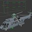 Eurocopter EC725 Caracal Tactical Transport Helicopter Rigged 6