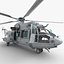 Eurocopter EC725 Caracal Tactical Transport Helicopter Rigged 6