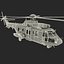 Eurocopter EC725 Caracal Tactical Transport Helicopter Rigged 6