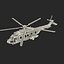 Eurocopter EC725 Caracal Tactical Transport Helicopter Rigged 6