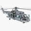 Eurocopter EC725 Caracal Tactical Transport Helicopter Rigged 6