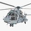 Eurocopter EC725 Caracal Tactical Transport Helicopter Rigged 6