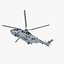 Eurocopter EC725 Caracal Tactical Transport Helicopter Rigged 6