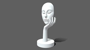 Abstract Sculpture girl face
