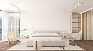 Modern bedroom 3D model