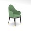 Der moderne Café-Sessel Low-Poly 3D-Modell