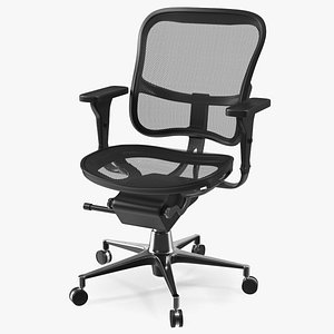 Office Chair with Armrests 3D model