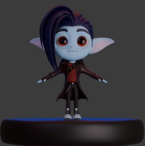 Vampire 3D Cute Character 3D