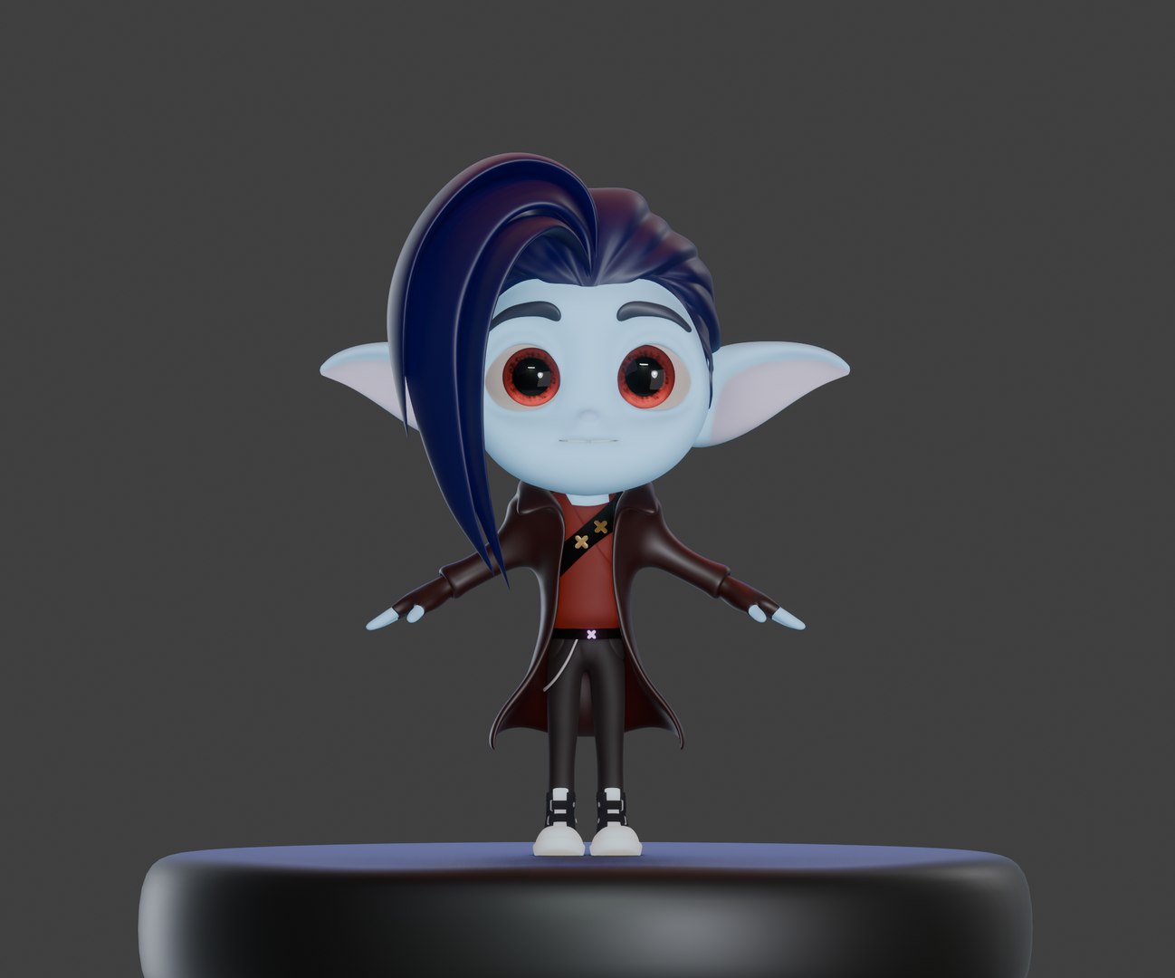 Vampire 3D Cute Character 3D - TurboSquid 2226177
