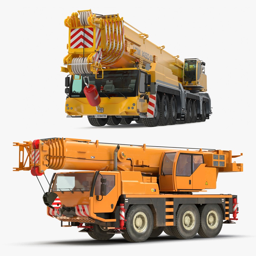 Mobile Cranes Liebherr 3D Models Collection 3D model preview
