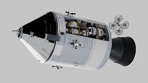 Apollo Spacecraft Command Service Module CSM 3D model