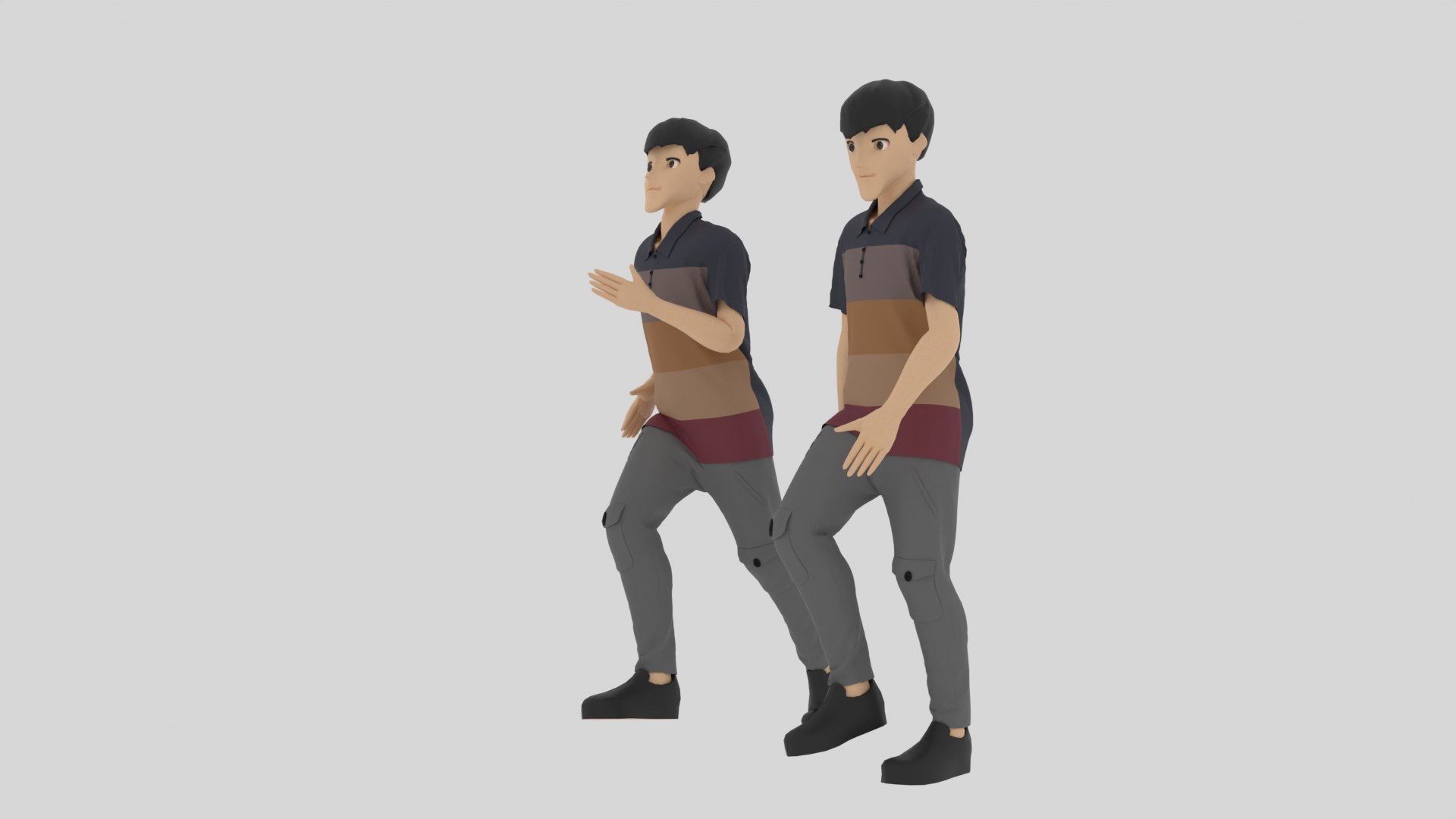 3D Cartoon Character Walking And Running Animation - TurboSquid 2004038