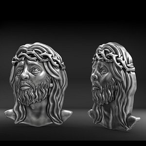 Bas-relief of the head of Jesus