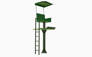 3D model tennis umpire chair
