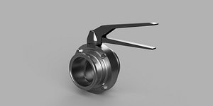 3 inch Hand Valve with Tri-Clover ends