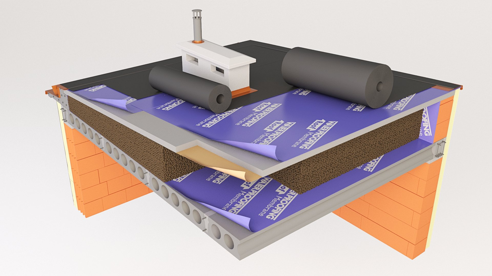 Thermal insulation roofing ventilation 3D model - TurboSquid 1529167