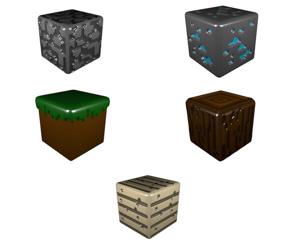 Pacote de blocos do Minecraft Modelo 3D - TurboSquid 1580048