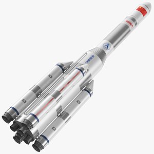3D Chinese Long March Rocket