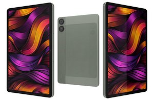 3D Xiaomi Poco Pad 5G Pistachio Green Low Poly