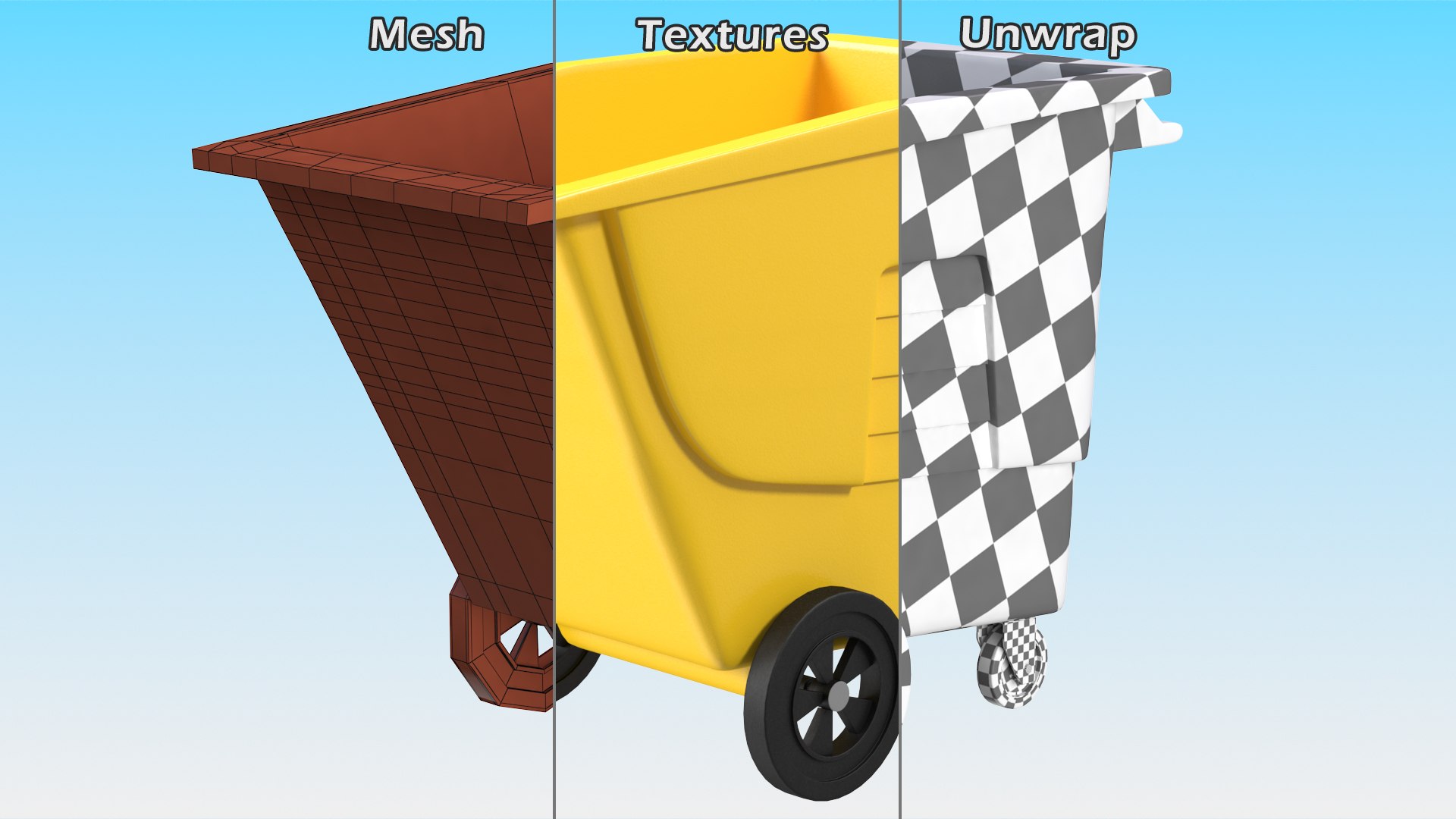 3D Industrial Yellow Trash Cart https://p.turbosquid.com/ts-thumb/gS/E51Cr3/Ec/industrialyellowtrashcartc4dmodel012/jpg/1698226225/1920x1080/fit_q87/209dc9ae35d81293f00adc5a19954c136ee9803e/industrialyellowtrashcartc4dmodel012.jpg