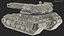 Futuristic Battle Tank in Camouflage Rigged 3D