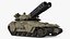 Futuristic Battle Tank in Camouflage Rigged 3D