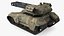 Futuristic Battle Tank in Camouflage Rigged 3D