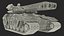 Futuristic Battle Tank in Camouflage Rigged 3D