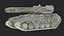 Futuristic Battle Tank in Camouflage Rigged 3D