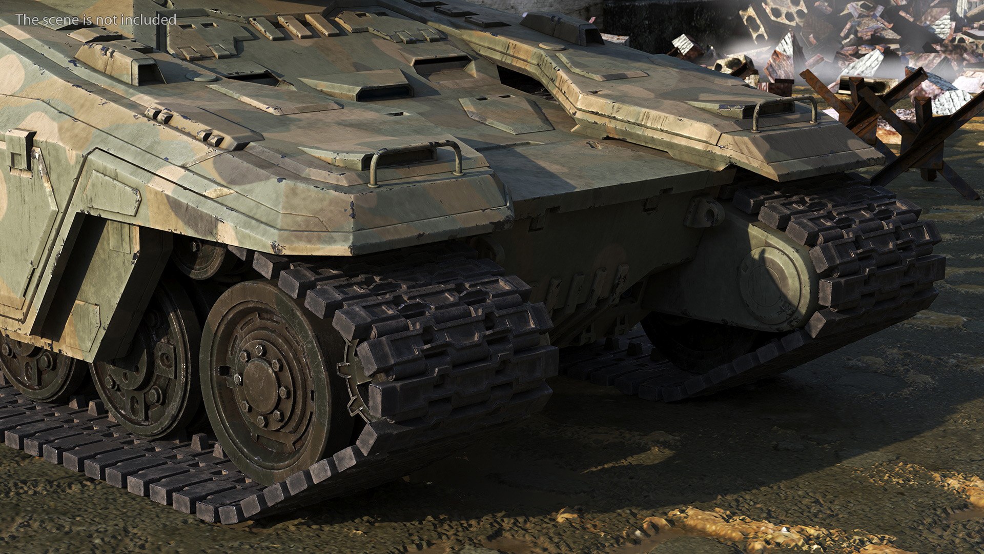 Futuristic Battle Tank In Camouflage Rigged 3D TurboSquid 2275001 Futuristicbattletankincamouflageriggedc4dmodel007