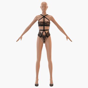 Lingerie 004 3D model