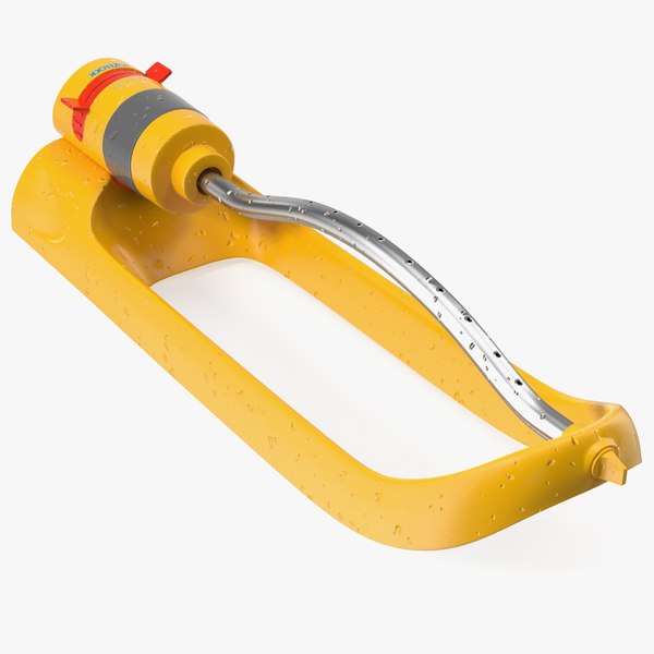 3D Hozelock Rectangular Sprinkler Plus Yellow - TurboSquid 1876029