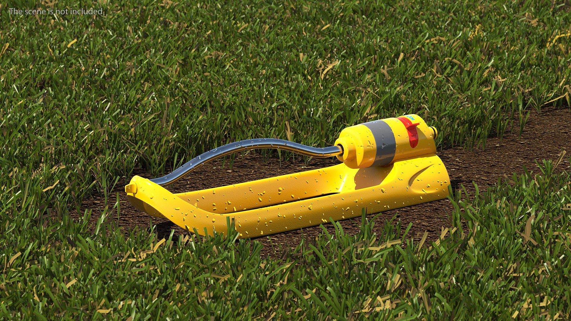 3D Hozelock Rectangular Sprinkler Plus Yellow - TurboSquid 1876029