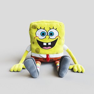 soft toy spongebob squarepants 3D model