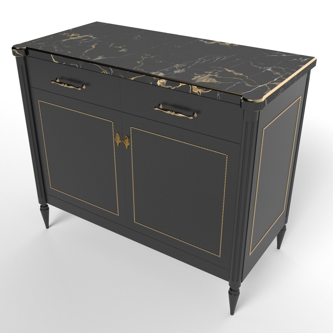 French table ormolu model - TurboSquid 1153705