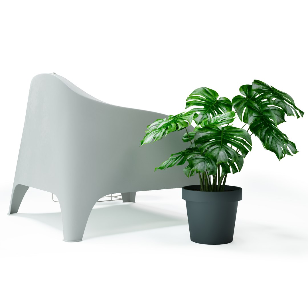 IKEA Set With SKARPO Garden Armchair FEJKA VITLOK And DINERA Model