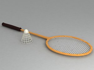 badminton racket 3d 3ds