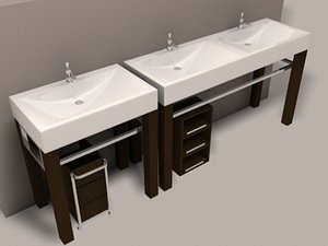 3d bathroom sink model