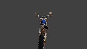 OffRoad Dirt Bike 3D Model  Detailed Motorcycle