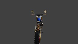 OffRoad Dirt Bike 3D Model Detailed Motorcycle
