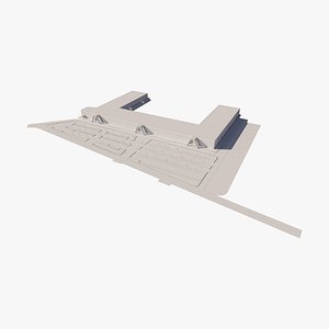 3D The Riyadh Exhibition and Convention Center  Malham Front Exhibition Hall 001 model