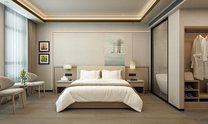 3D Hotel Room 11 model