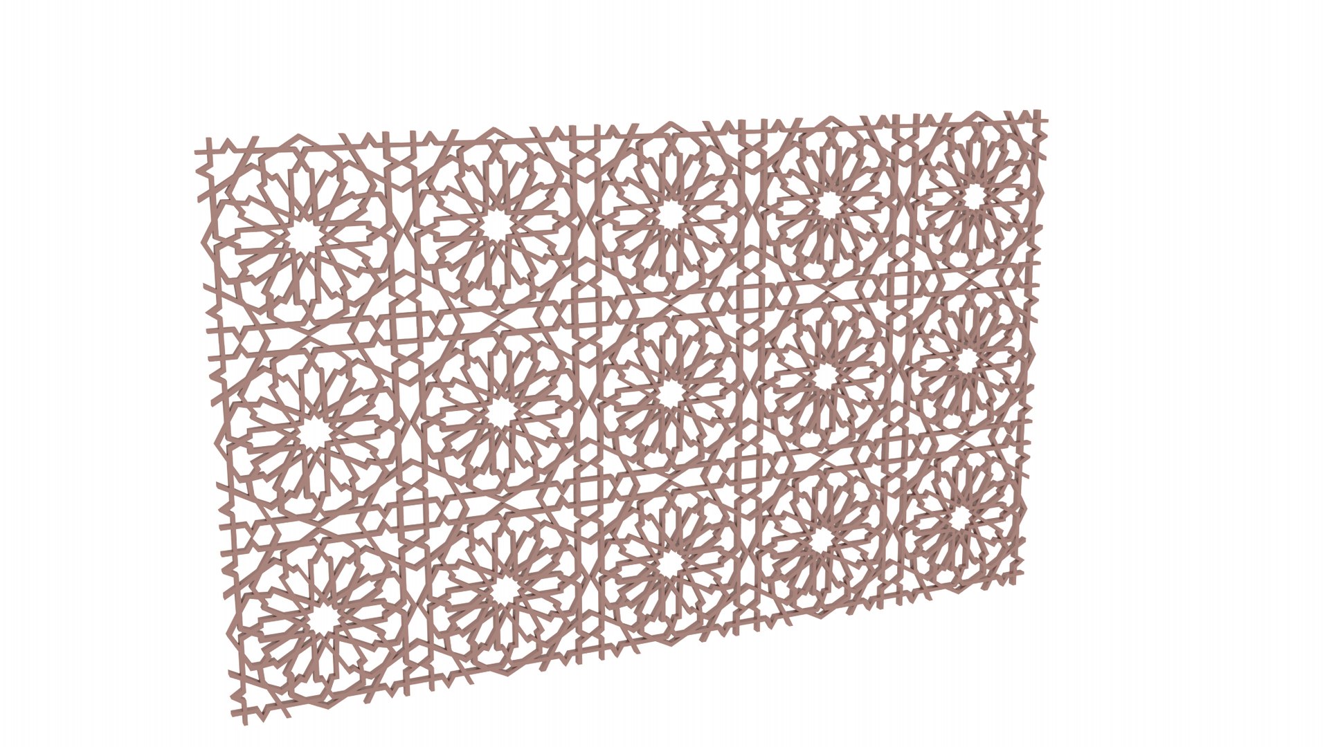 Moroccan pattern 3D model https://p.turbosquid.com/ts-thumb/gS/cuoUdC/Pt/1/png/1656775607/1920x1080/fit_q87/8d7336d2cc84c4d65fd8347421138c37629a7db8/1.jpg