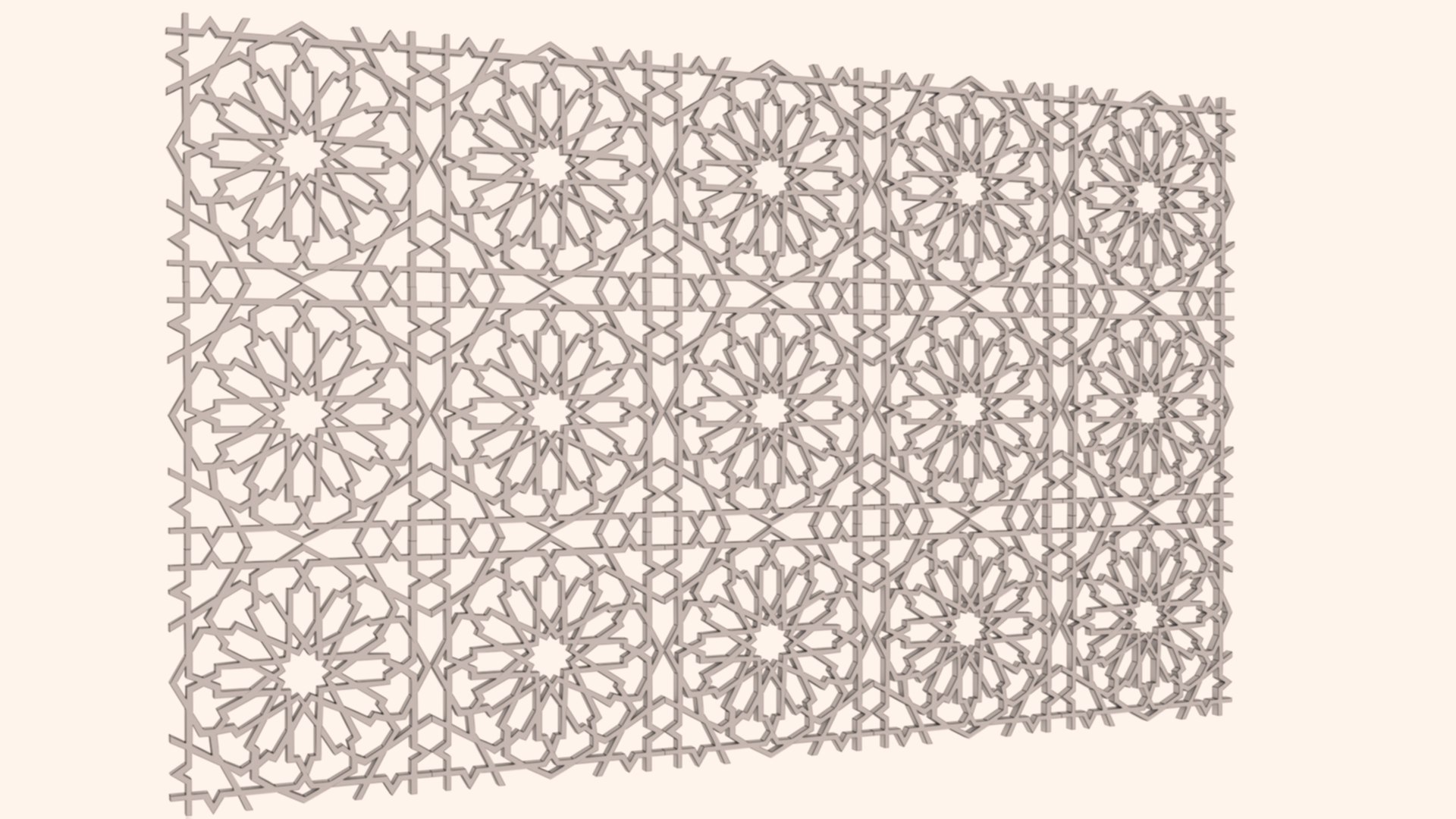 Moroccan pattern 3D model https://p.turbosquid.com/ts-thumb/gS/cuoUdC/x4/wire/jpg/1656775625/1920x1080/fit_q87/cbce1d7a8f21b58452aaa5487c44bcb56b965d56/wire.jpg