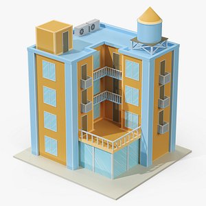 3D Cartoon Residential Block